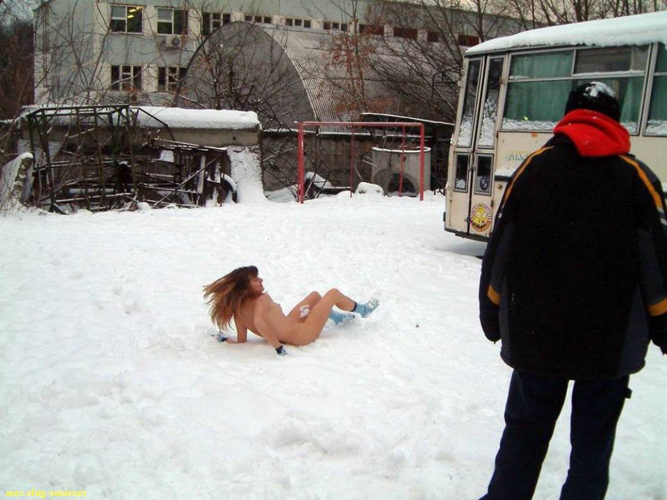 Порно Снег